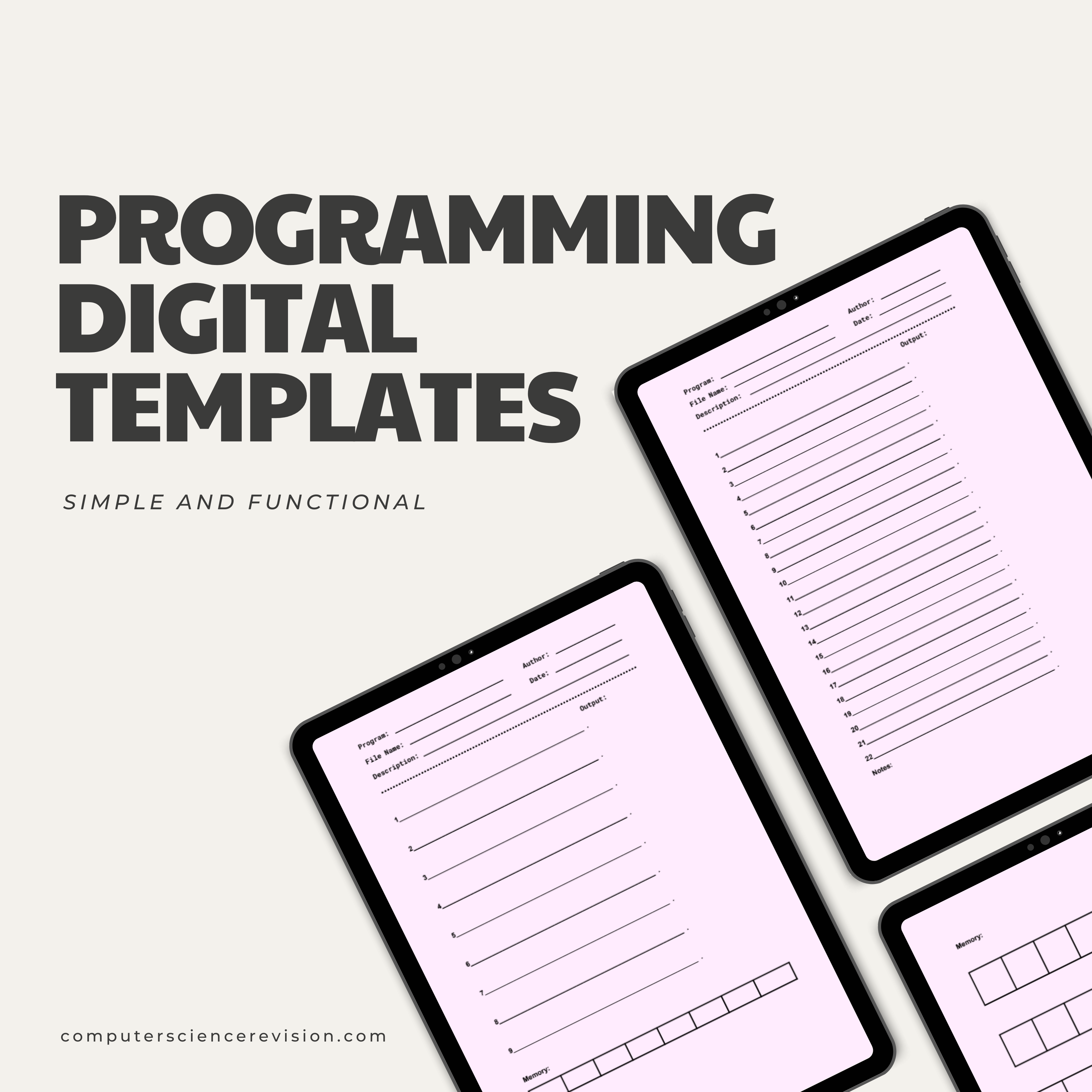 RESOURCES – COMPUTER SCIENCE REVISION